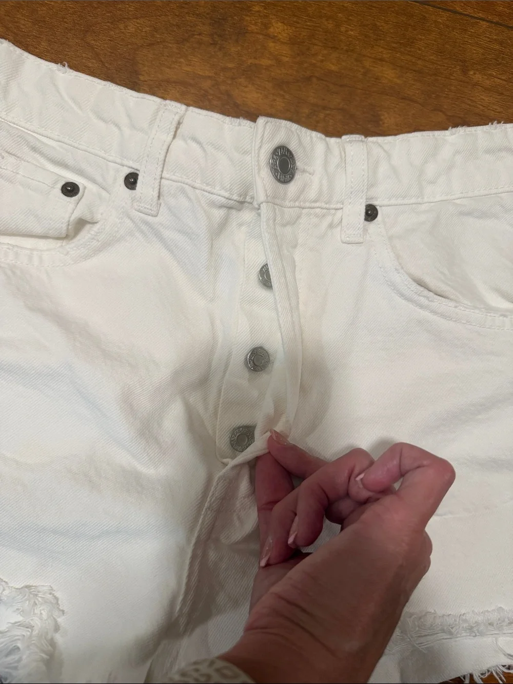 Zara white denim